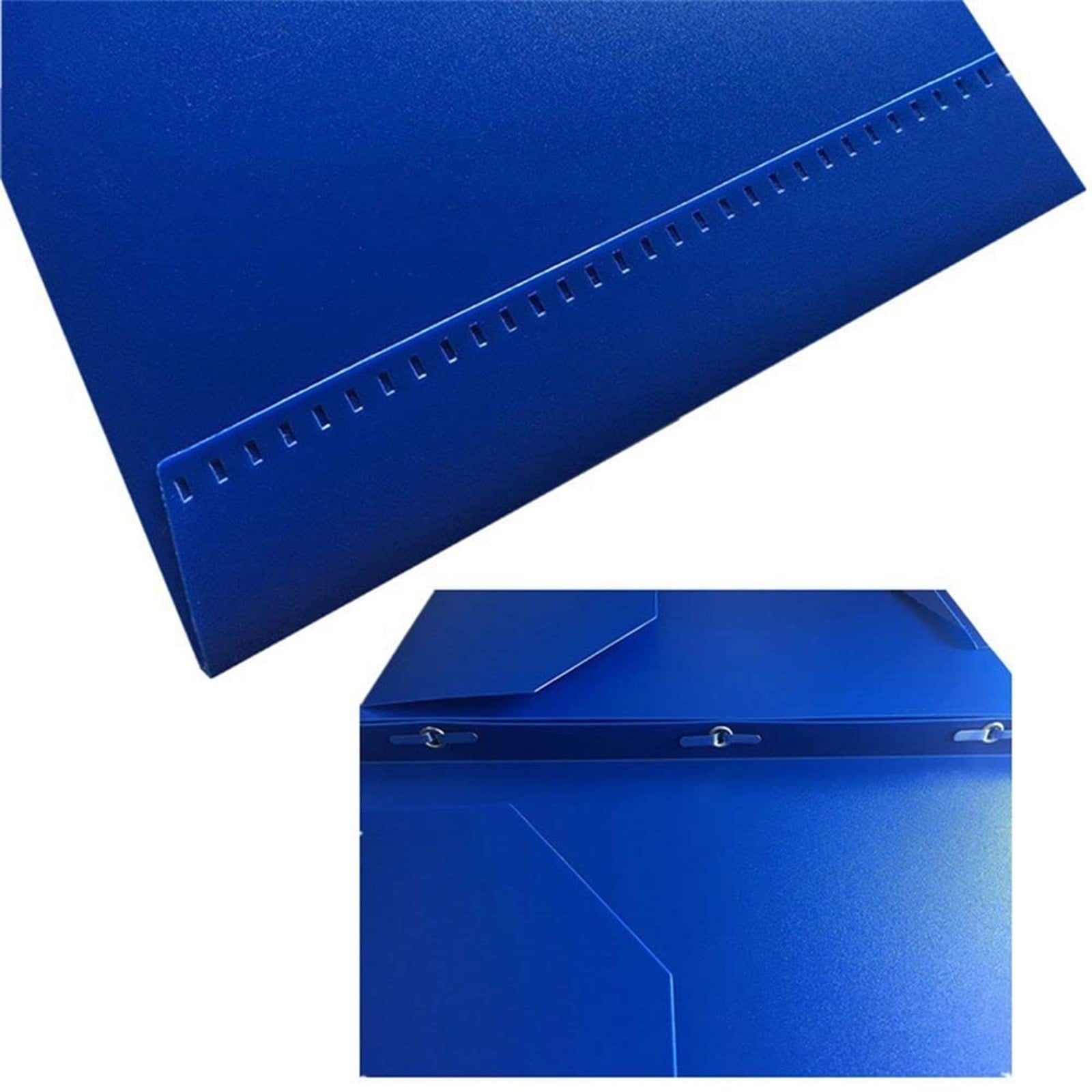 2-Pocket Folders with 3 Prongs, Heavy Duty Plastic Folders with Pockets and Prong Holds Letter Size Paper, Plastic Pockets Folder for School, Office and Home, 9.45x11.42"