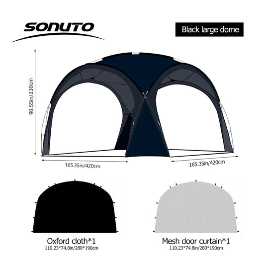 Sonuto Dome Canopy Tent – Extra Large Outdoor Shelter for Camping