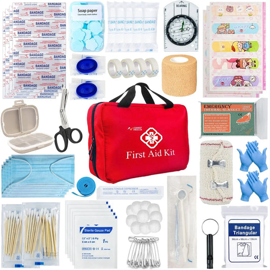 First Aid Kit 26-330 Piece All-Purpose Tactical Emergency Kit