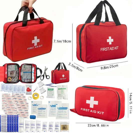 Comprehensive First Aid Kit – 188 Pieces for Every Situation