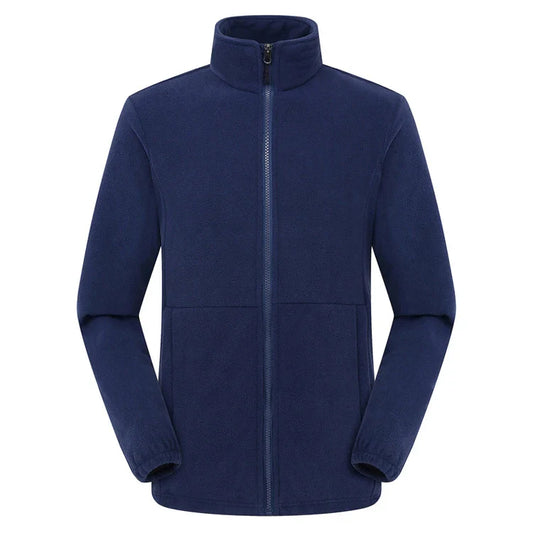 Soft Polar Fleece Jacket – Lightweight Full Zip Coat for Outdoor Recreation