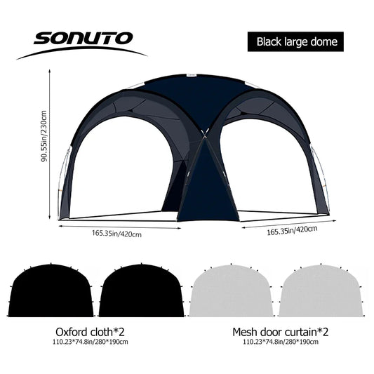 Sonuto Dome Canopy Tent – Extra Large Outdoor Shelter for Camping
