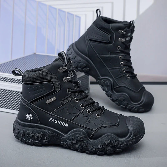Winter Men's Hiking Shoes – Lightweight, Anti-Slip Outdoor Boots