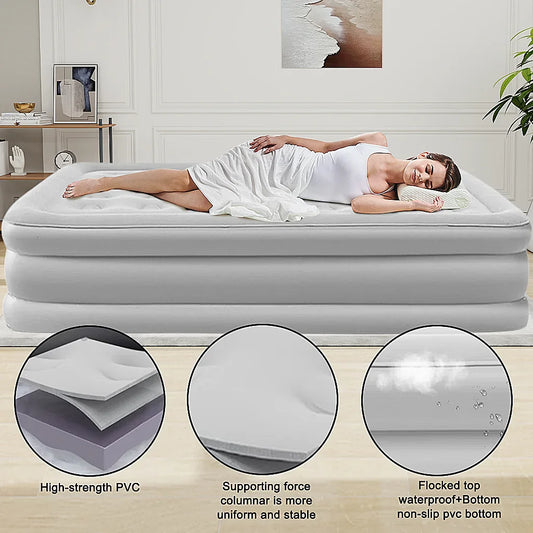 2 Person Automatic Inflatable Mattress – Perfect for Home, Camping &amp; More