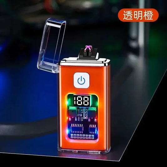 Stylish USB Rechargeable Electric Lighter – Dual ARC Plasma for Outdoor Use