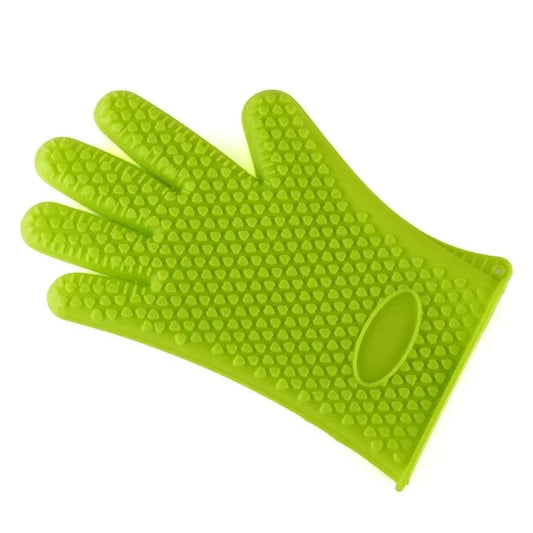 BBQ Silicone Grilling Gloves – Heat Resistant Cooking and Baking Mitts