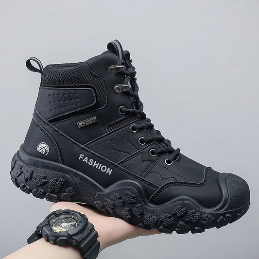 Winter Men's Hiking Shoes – Lightweight, Anti-Slip Outdoor Boots