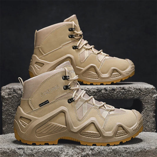 Men Tactical Boots – Straps for Combat, Hiking, and Motorcycle Use