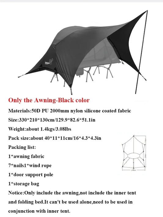 Vidalido Floating Island Tent Cot – Ultralight 1-Person Camping Solution