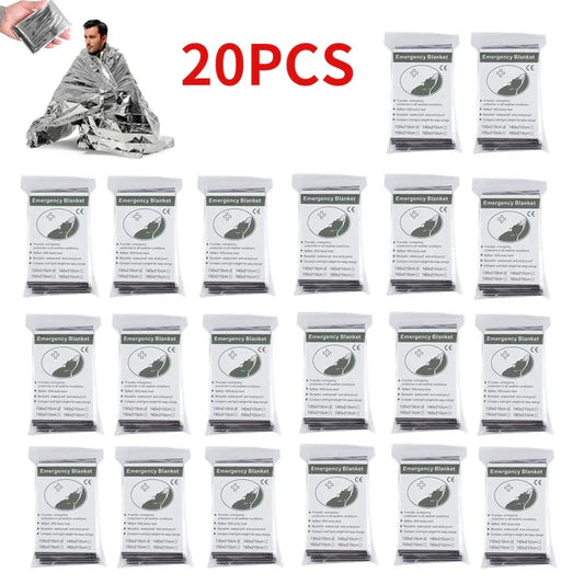 5-30Pc Outdoor Emergency Survival Blanket – Thermal &amp; Waterproof