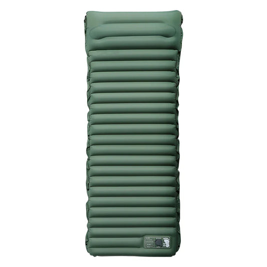 10cm Self-Inflating Sleeping Mat with Foot Pump &amp; Pillow – Ultralight Camping Essential